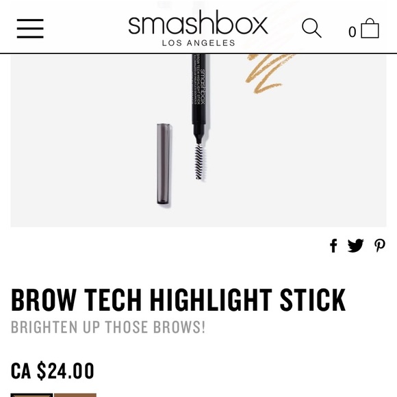 Brand New - Smashbox Brow Tech in “Gold Shimmer” - Picture 4 of 4